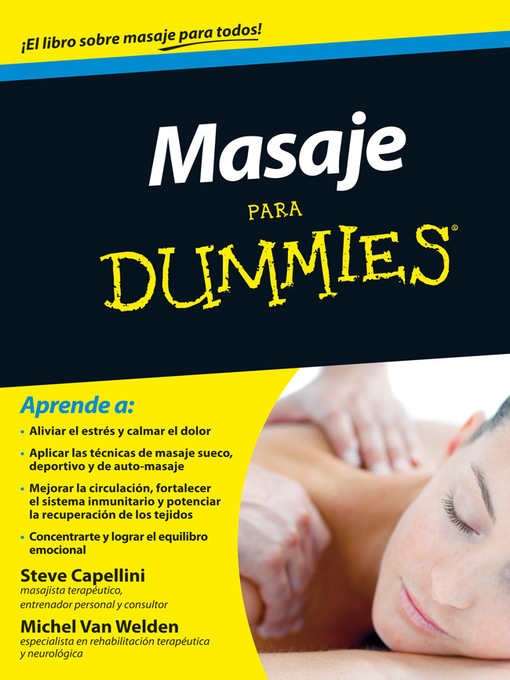 Title details for Masaje para Dummies by Steve Capellini - Available